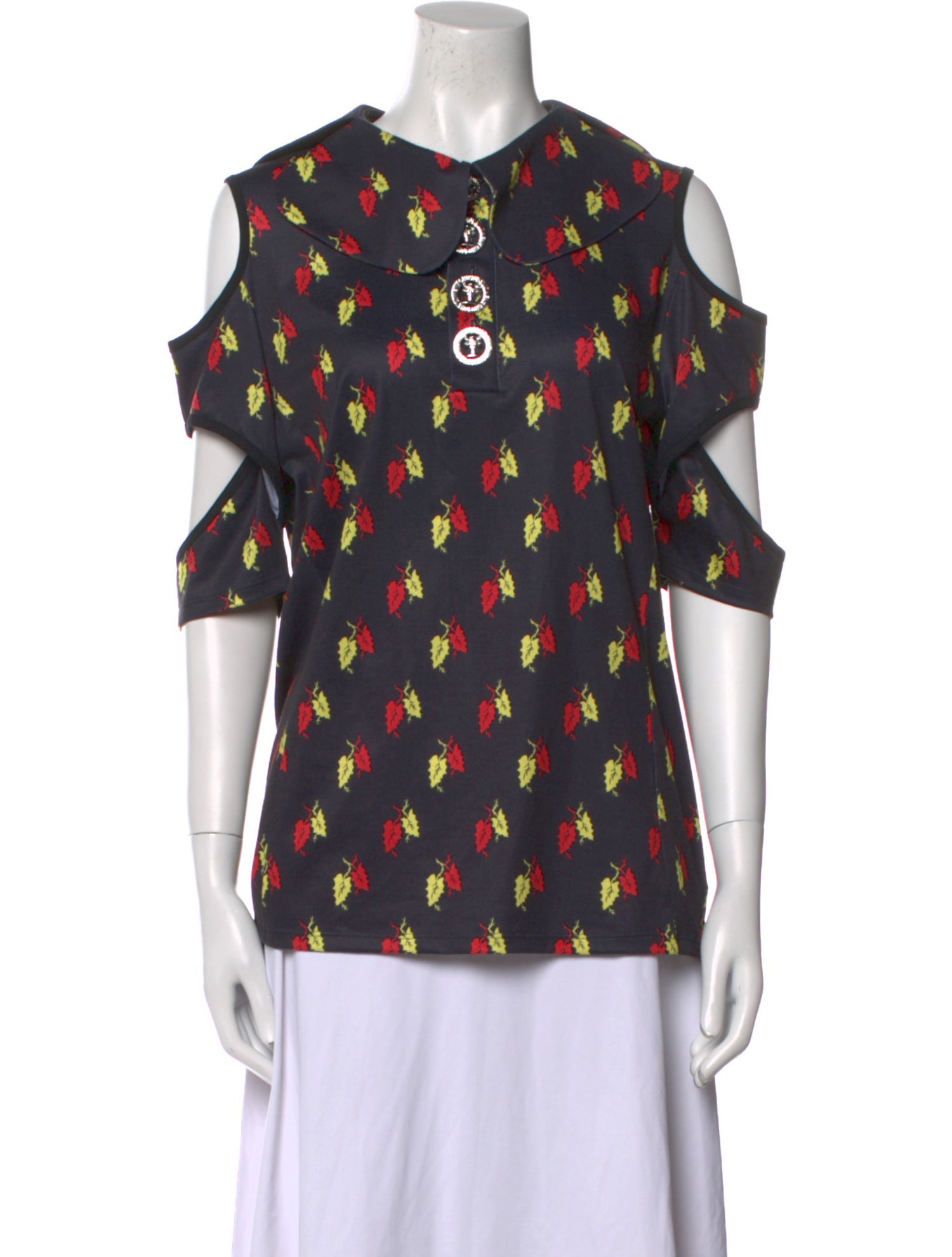 Chopova Lowena Printed Crew Neck Blouse