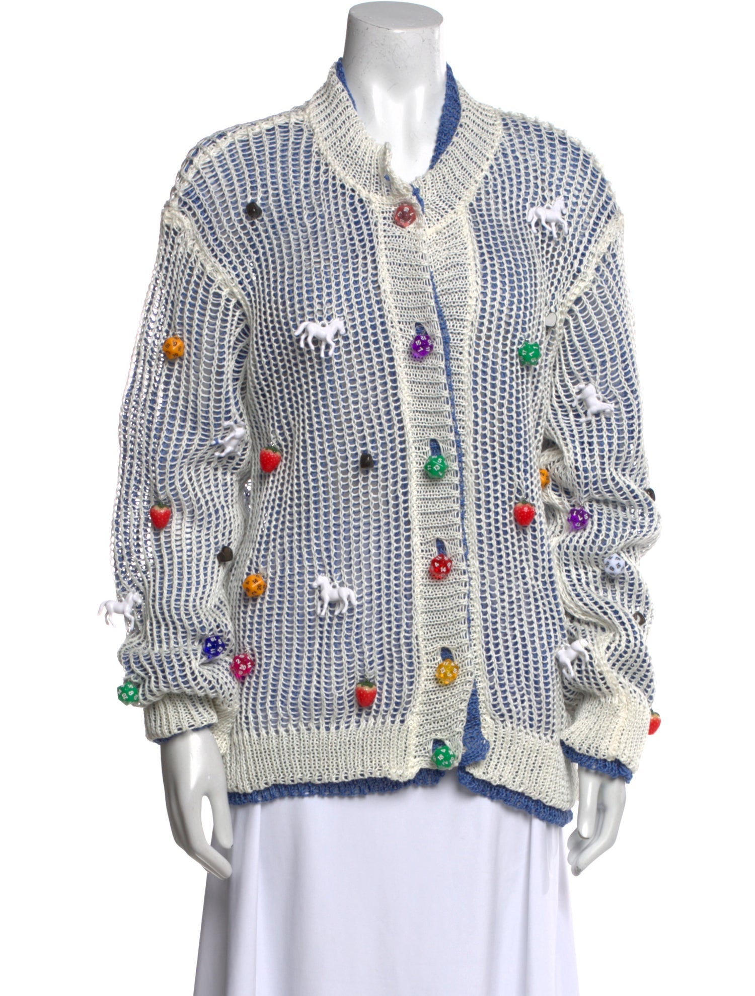 Chopova Lowena Linen Printed Sweater