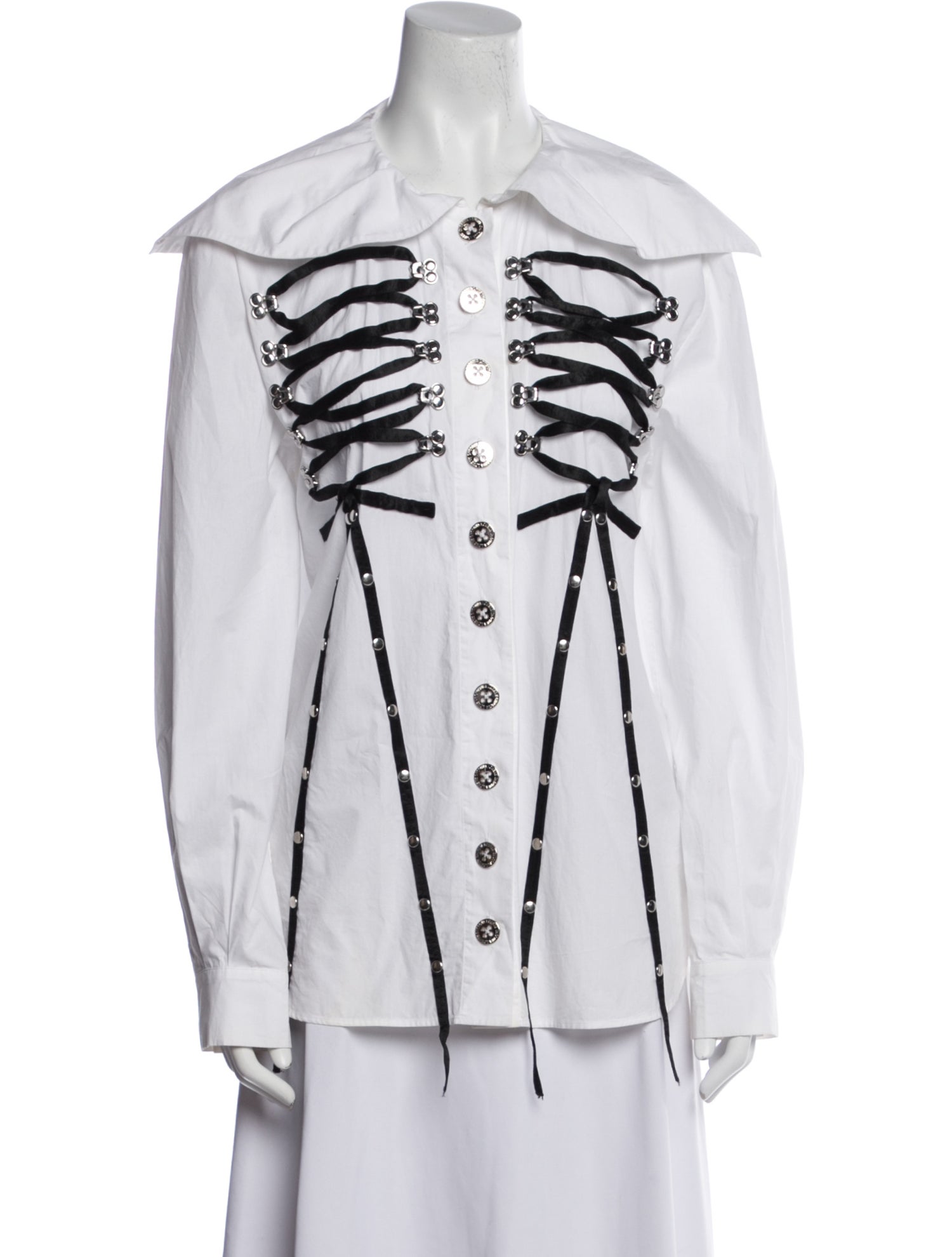 Chopova Lowena Long Sleeve Button-Up Top