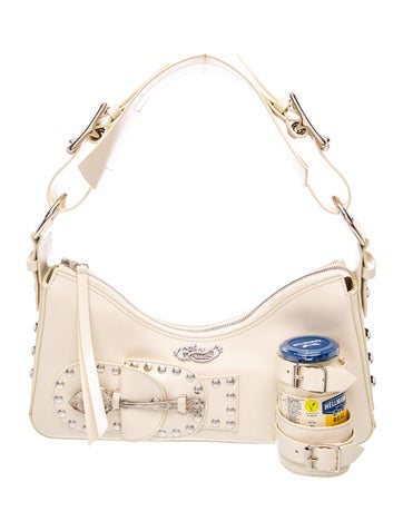 Pre-owned Chopova Lowena Leather Shoulder Bag In Neutral