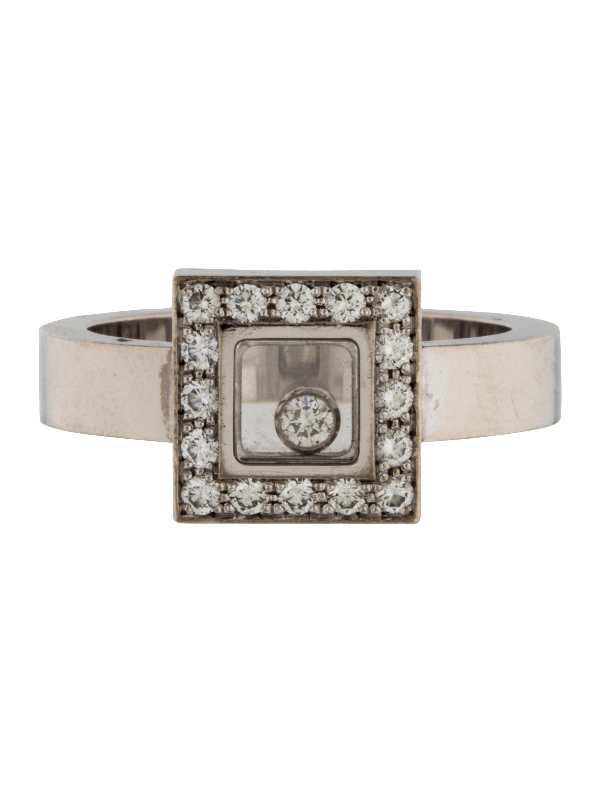 Chopard Happy Diamonds Square Ring - Rings - CHP21706 ...