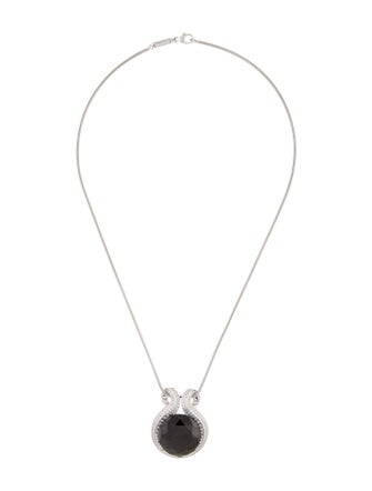 Chopard 1.76ct Diamond & Chrome Stone Pendant Necklace