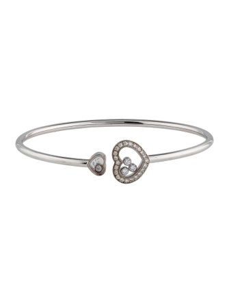Chopard 18K Happy Diamonds Icons Cuff Bracelet