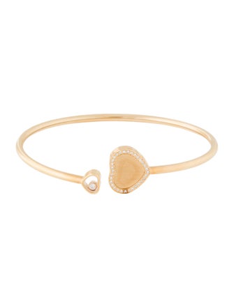 Chopard 18K Diamond Happy Golden Hearts Bangle