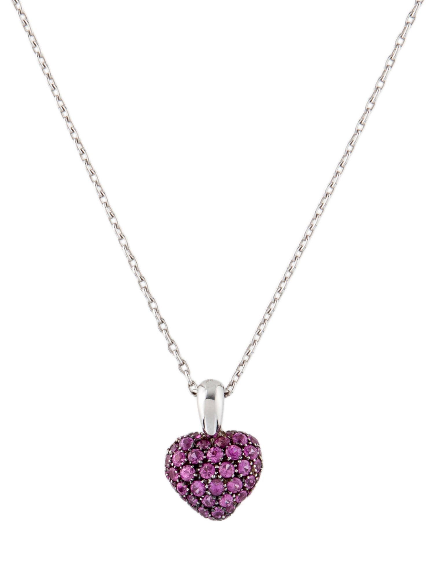 Chopard 18K Ruby Heart Pendant Necklace