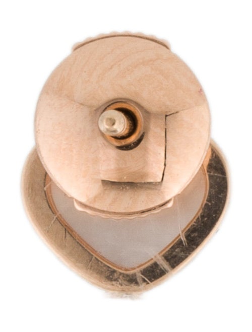Chopard 18K Mother of Pearl 'My Happy Hearts' Stud Earring