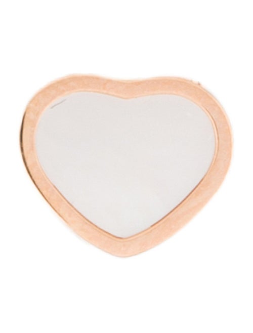 Chopard 18K Mother of Pearl 'My Happy Hearts' Single Stud Earring
