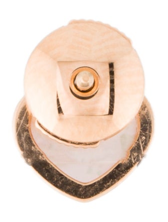 Chopard 18K Mother of Pearl 'My Happy Hearts' Single Stud Earring