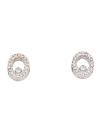 Chopard 18K Diamond Happy Icon Stud Earrings