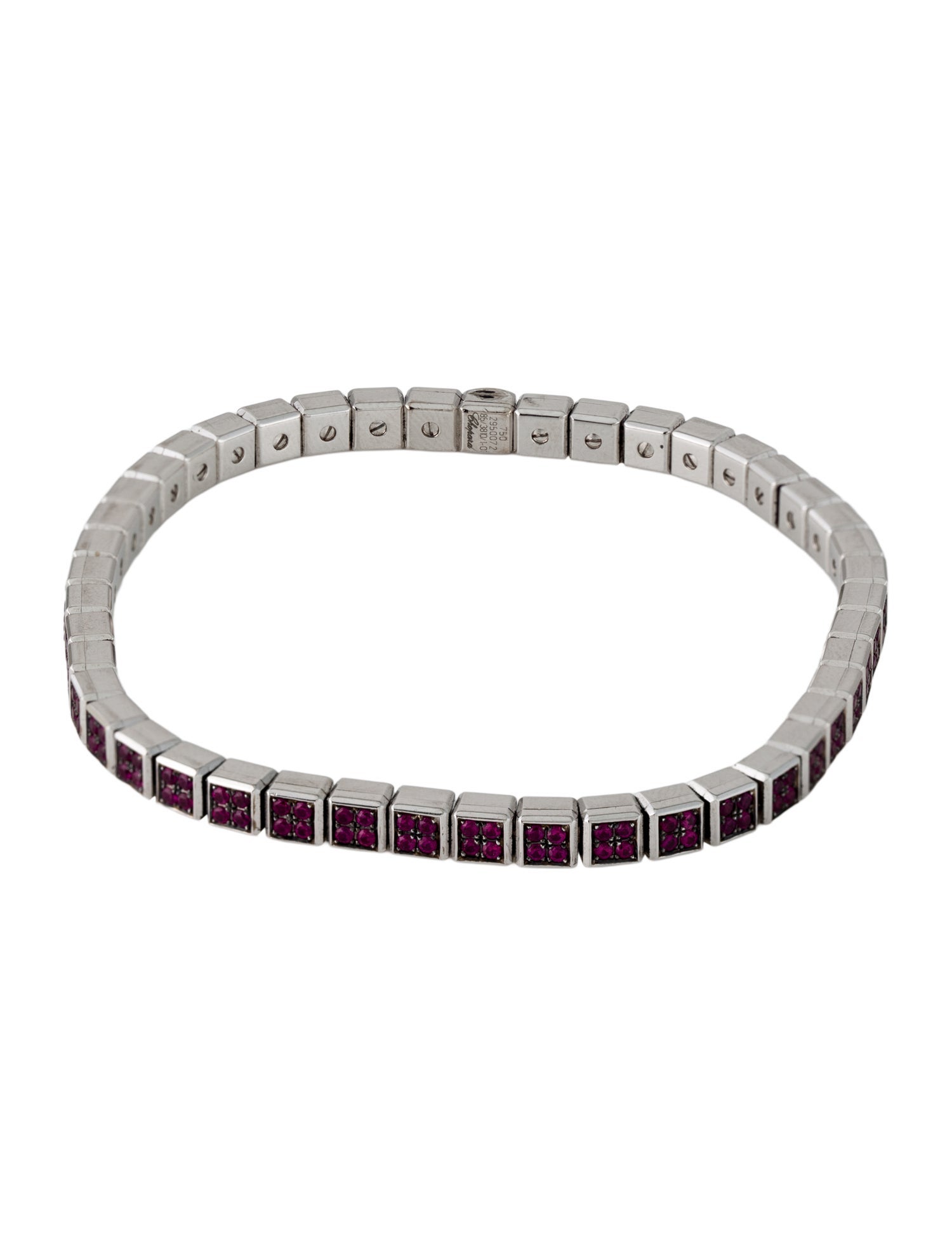 Chopard 18K 1.65ctw Ruby Link Bracelet