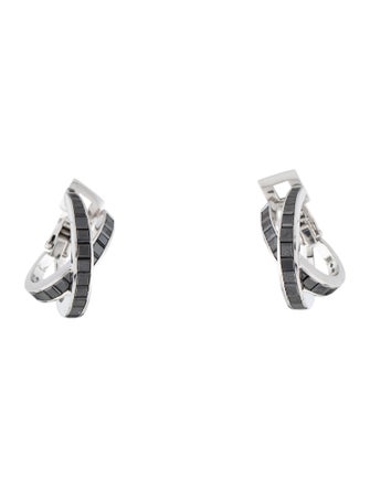 Chopard 18K 7.25ctw Diamond Hoop Clip-On Earrings