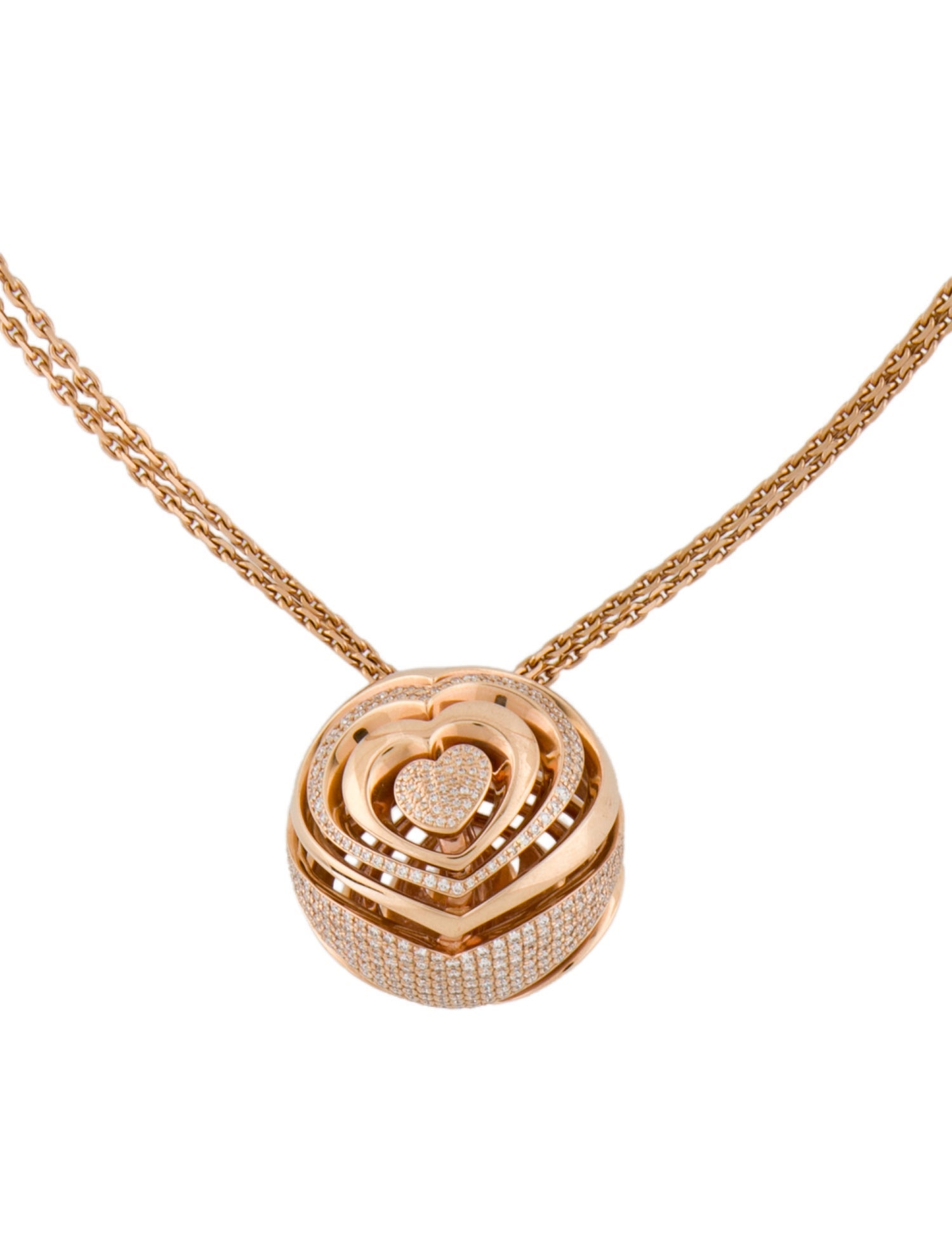 Chopard 18K Diamond Xtravaganza Pendant Necklace