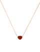 Chopard 18K Carnelian Happy Hearts Pendant Necklace