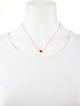 Chopard 18K Carnelian Happy Hearts Pendant Necklace