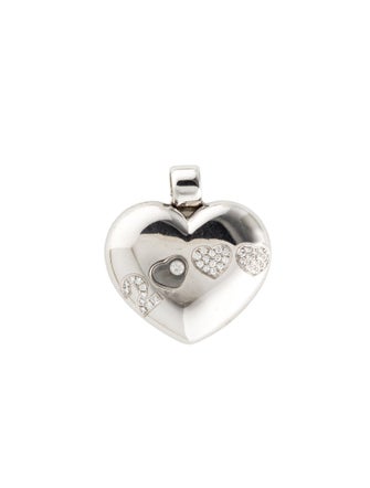 Chopard 18K Diamond Happy 2000 Heart Pendant