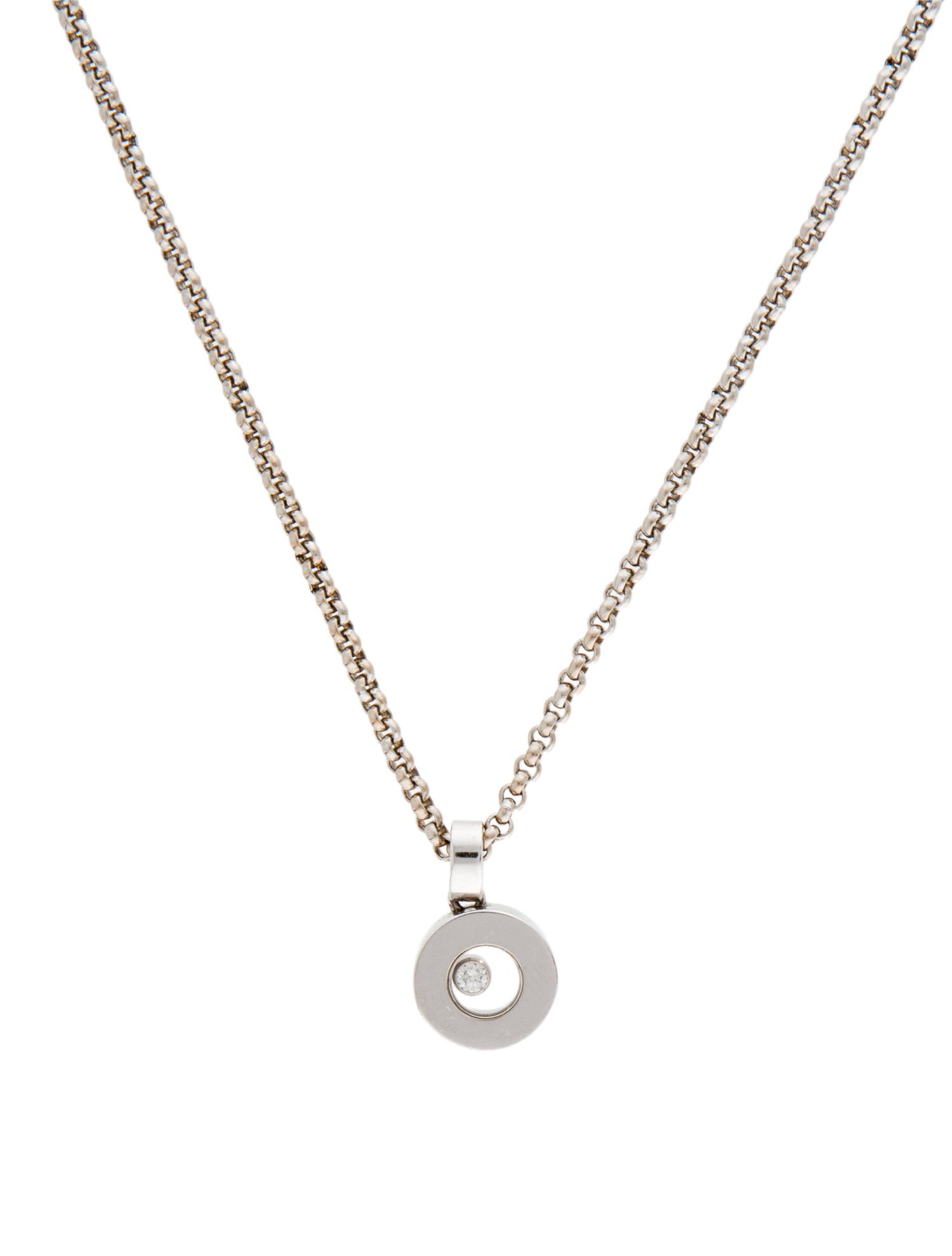 Chopard 18K Happy Diamonds Icon Pendant Necklace