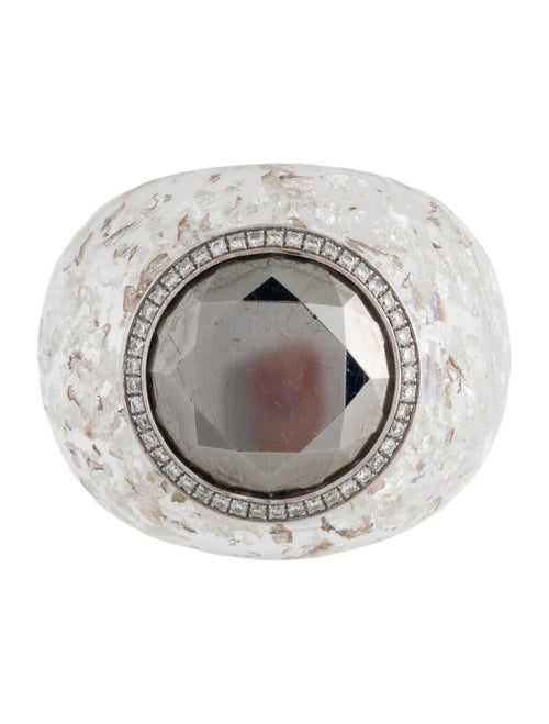 Chopard 18K Diamond & Resin Cocktail Ring