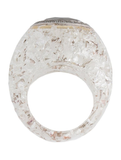 Chopard 18K Diamond & Resin Cocktail Ring