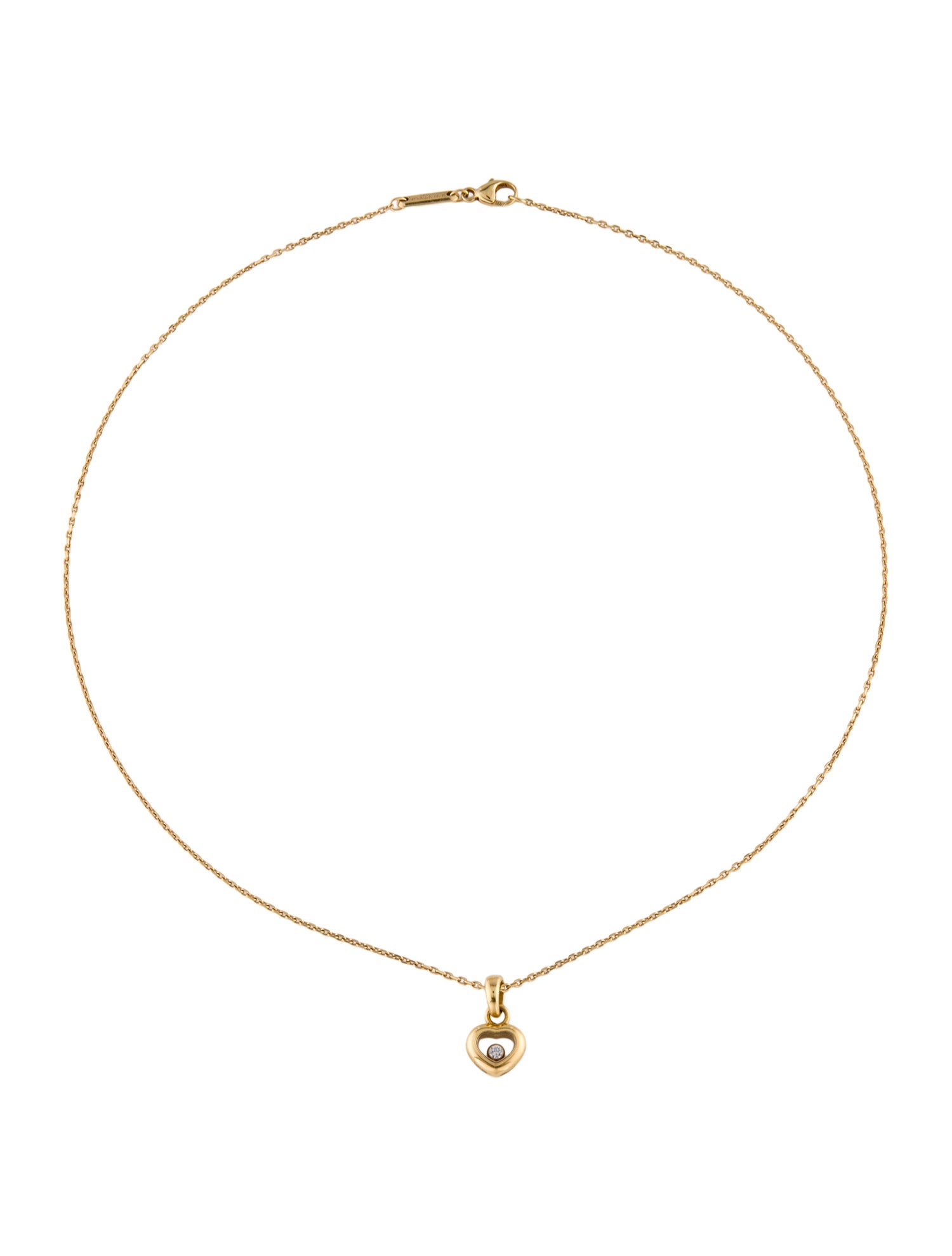 Chopard 18K Happy Diamonds Icons Heart Pendant Necklace