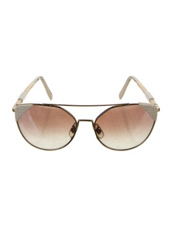 Chopard Round Gradient Sunglasses
