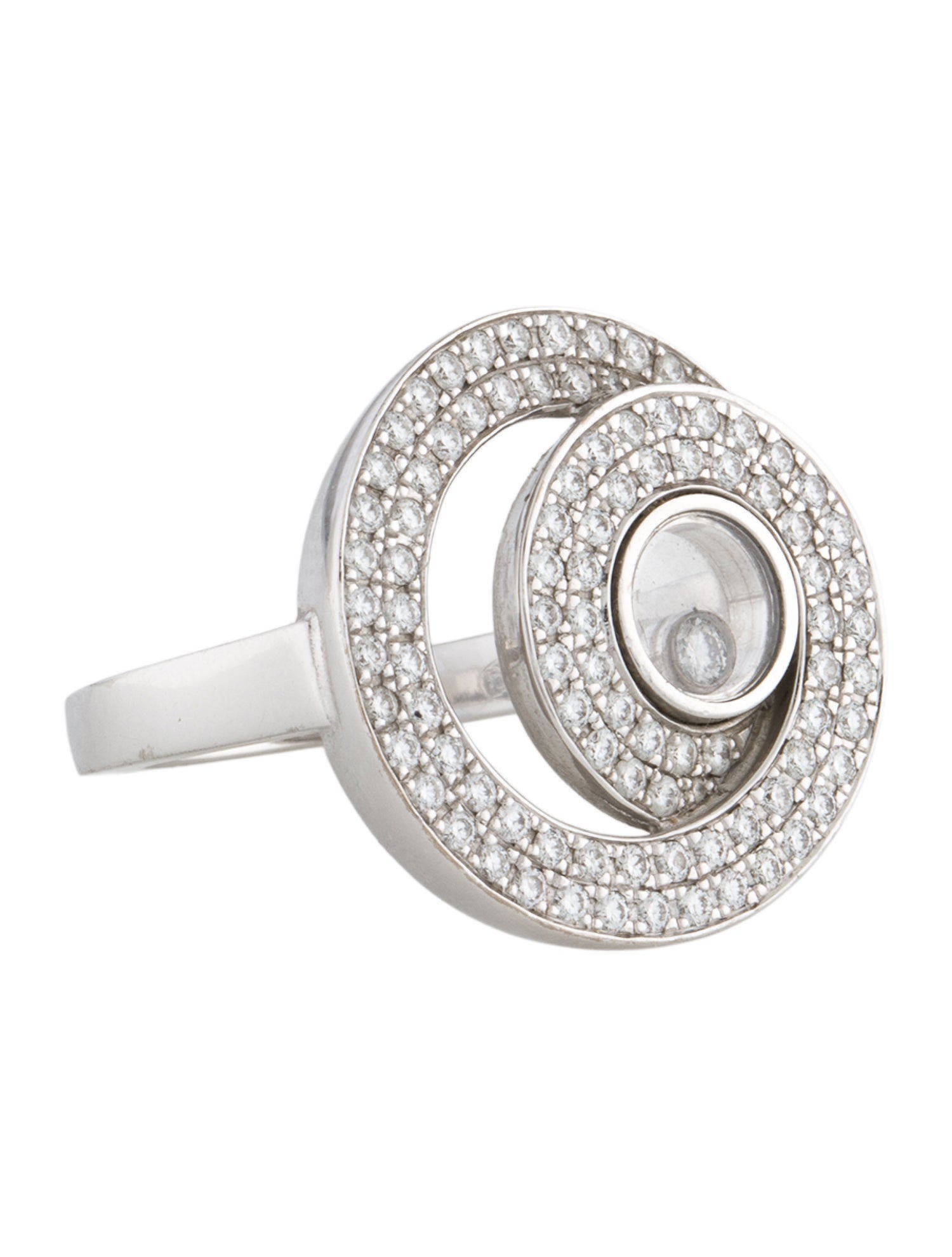 Chopard 18K Happy Diamonds Cocktail Ring