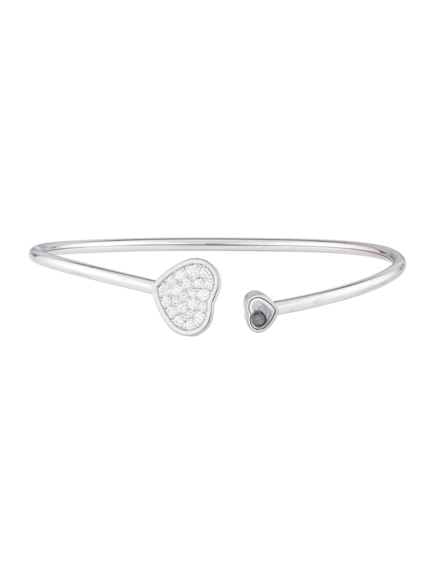 Chopard 18K Diamond Happy Hearts Cuff Bracelet