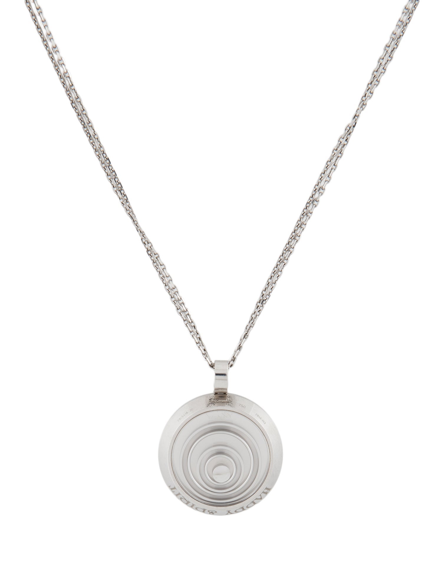 Chopard 18K Diamond Happy Spirit Pendant Necklace