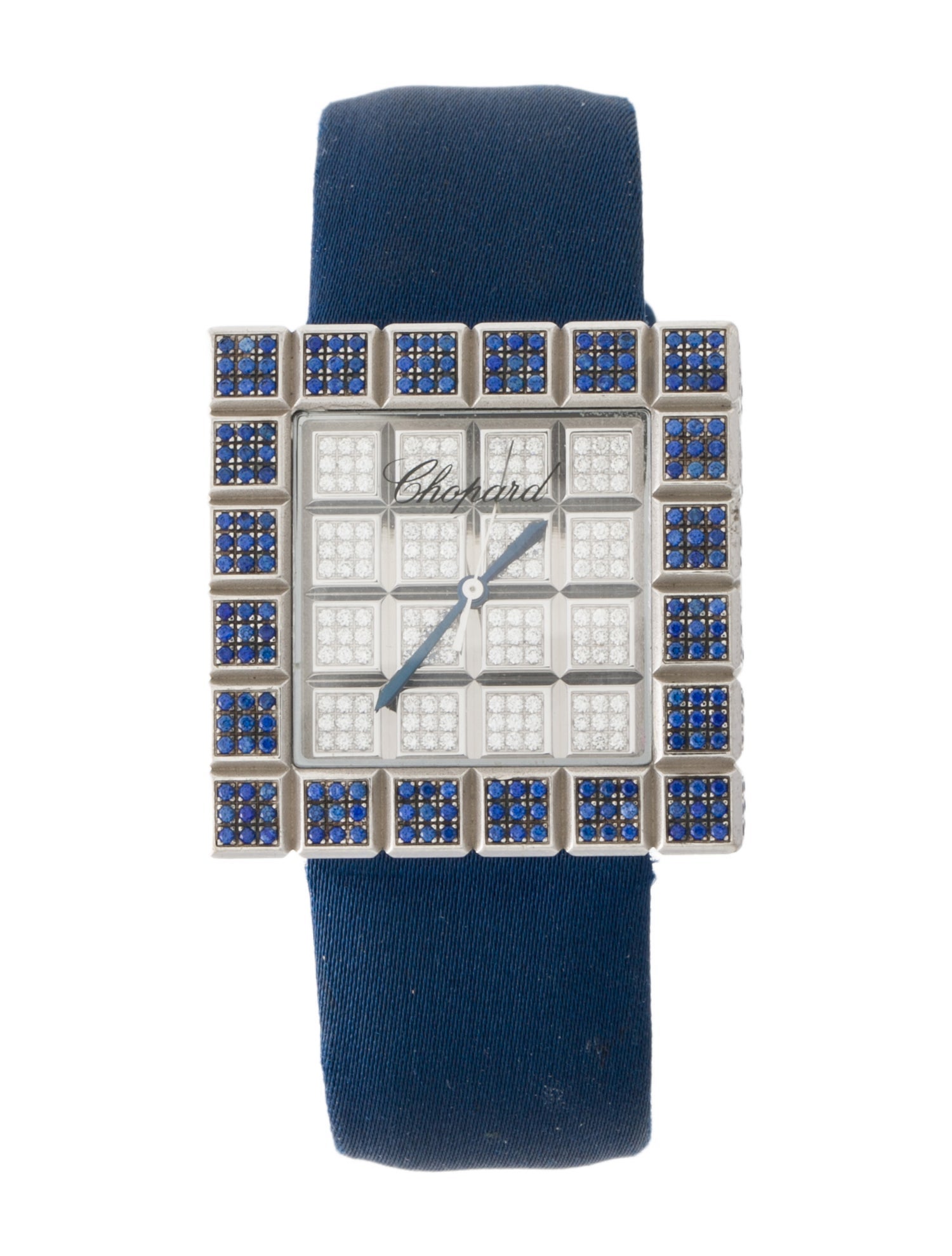 Chopard Ice Cube Full Pave Sapphires and Diamonds Watch