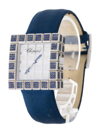 Chopard Ice Cube Full Pave Sapphires and Diamonds Watch