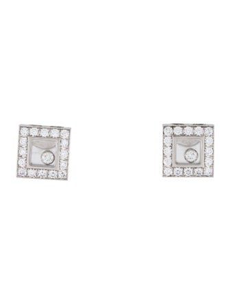 Chopard 18K Happy Diamonds Icons Stud Earring