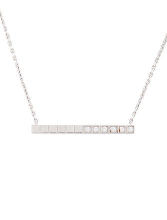 Chopard 18K Diamond Ice Cube Pendant Necklace