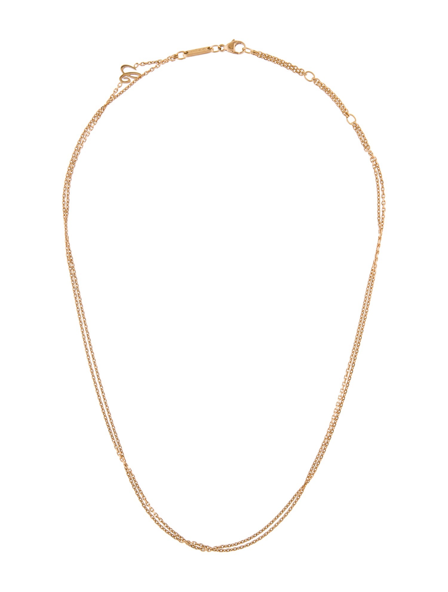 Chopard 18K Double Chain Necklace
