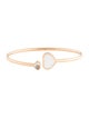 Chopard 18K Mother of Pearl & Diamond Happy Hearts Cuff