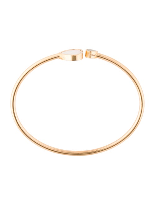 Chopard 18K Mother of Pearl & Diamond Happy Hearts Cuff