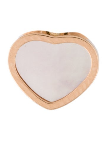 Chopard Stud 18K Mother of Pearl 'My Happy Hearts' Single Earring