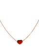 Chopard 18K Carnelian My Happy Hearts Pendant Necklace