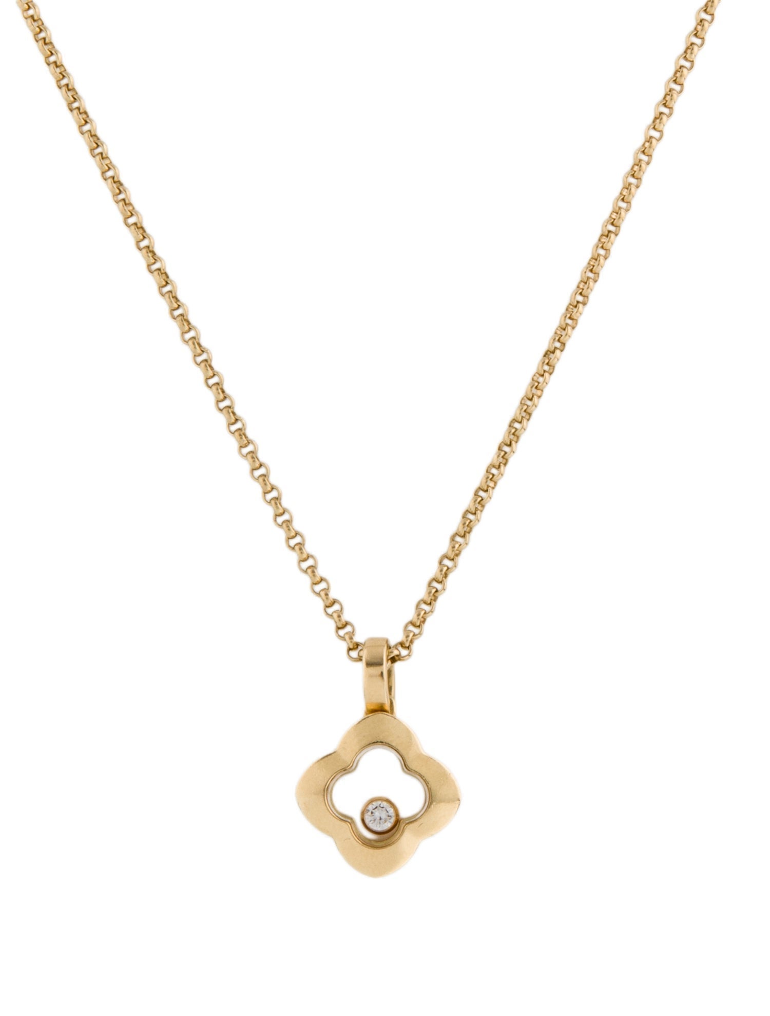 Chopard 18K Happy Diamonds Icons Heart Pendant Necklace