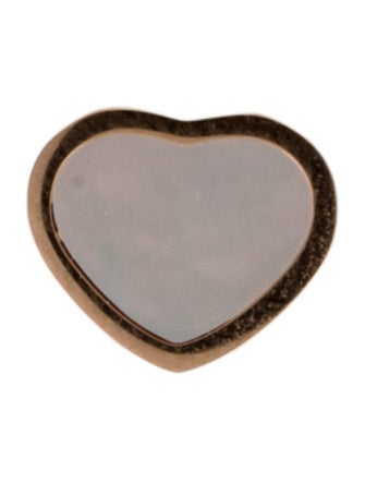 Chopard 18K Mother of Pearl My Happy Hearts Single Stud Earring