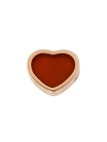 Chopard Stud 18K Carnelian My Happy Hearts Single Earring