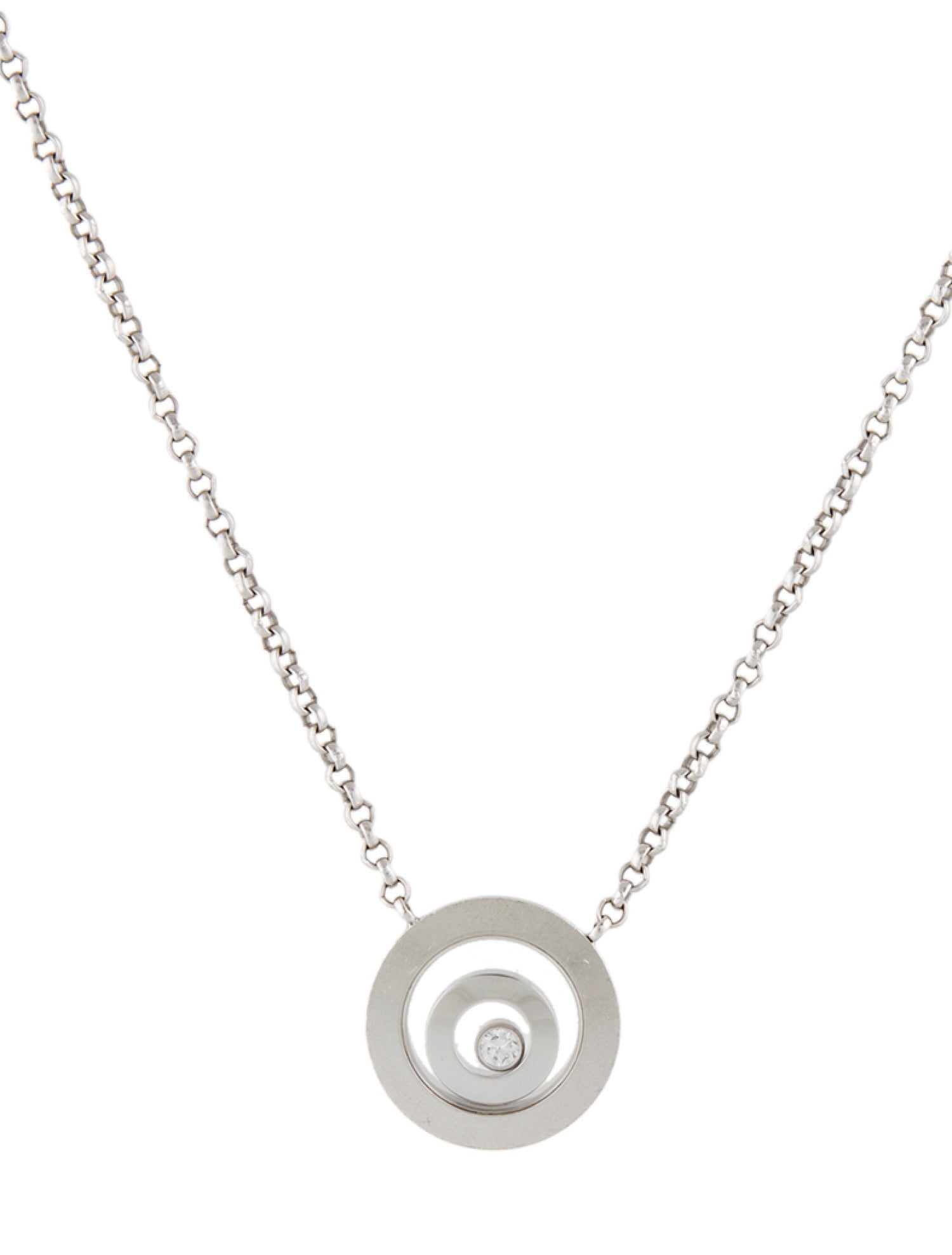 Chopard 18K Diamond Happy Spirit Pendant Necklace