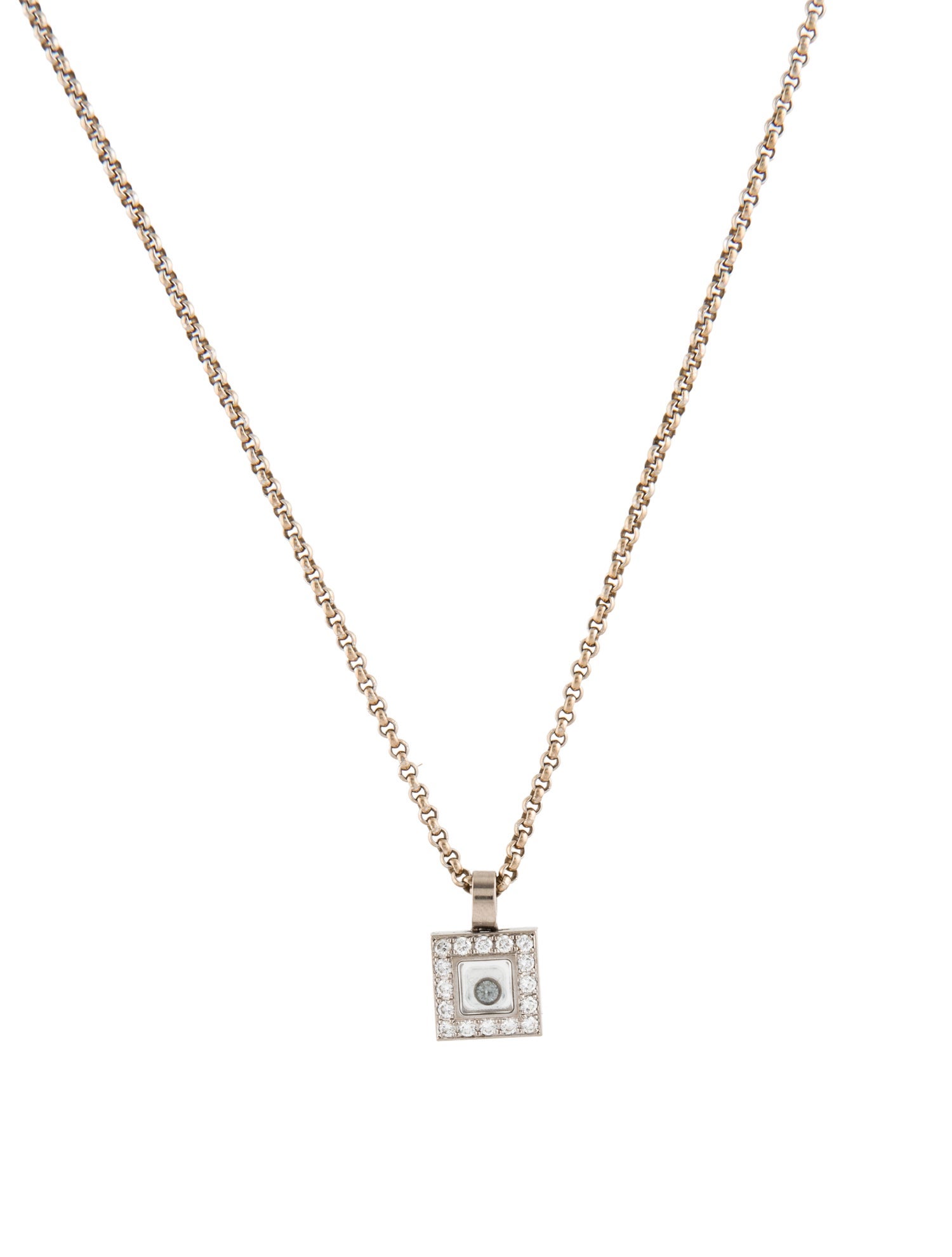 Chopard 18K Diamond Pendant Necklace