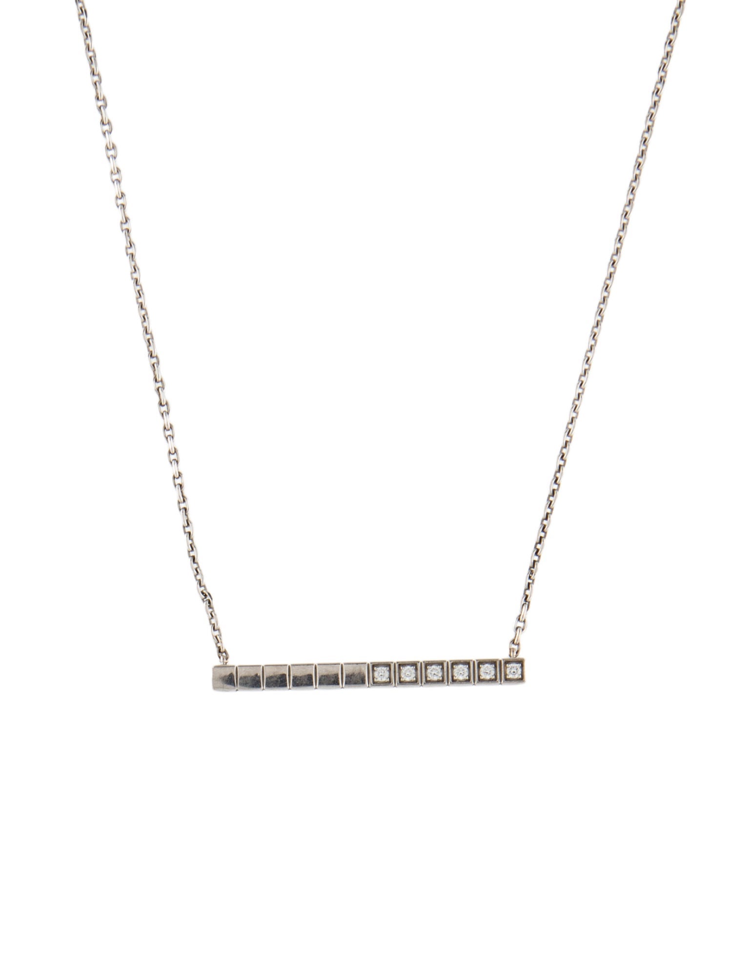Chopard 18K Diamond Ice Cube Pendant Necklace