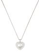 Chopard 18K Diamond Happy Hearts Pendant Necklace