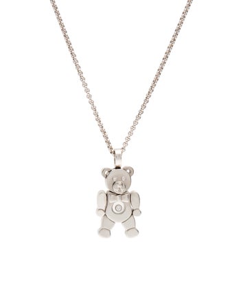 Chopard 18K Happy Diamonds Teddy Pendant Necklace