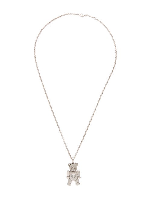 Chopard 18K Happy Diamonds Teddy Pendant Necklace