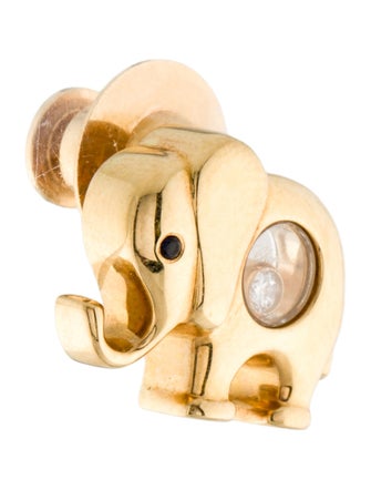 Chopard Diamond and Sapphire Elephant Pin Brooch