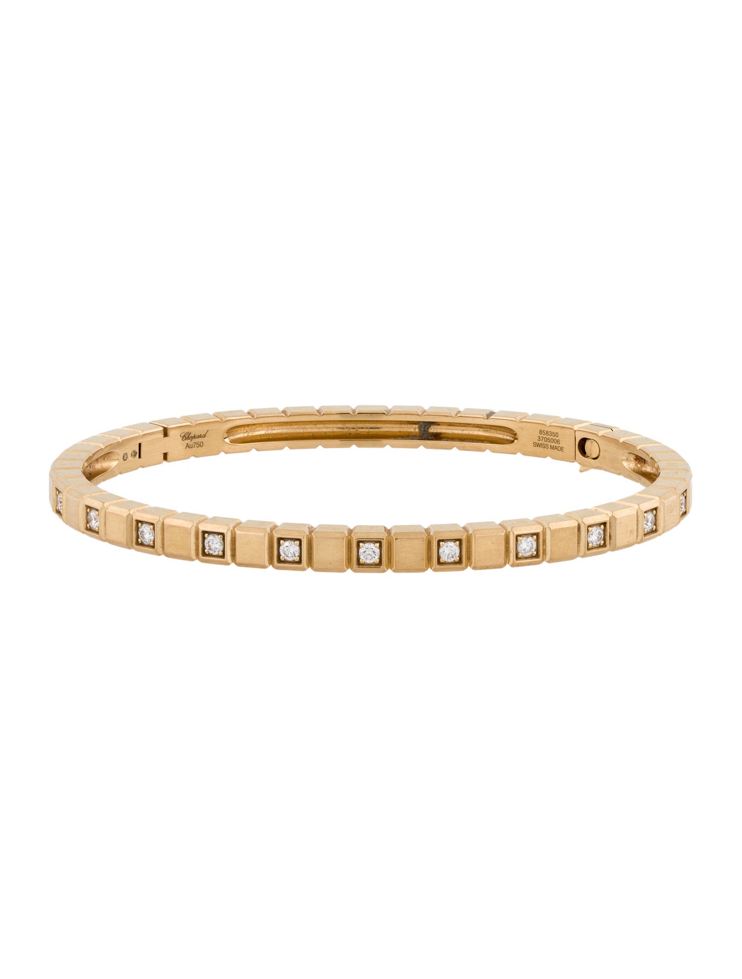 Chopard 18K Diamond Ice Cube Bangle