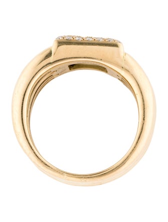 Chopard 18K Happy Diamond Square Signet Ring