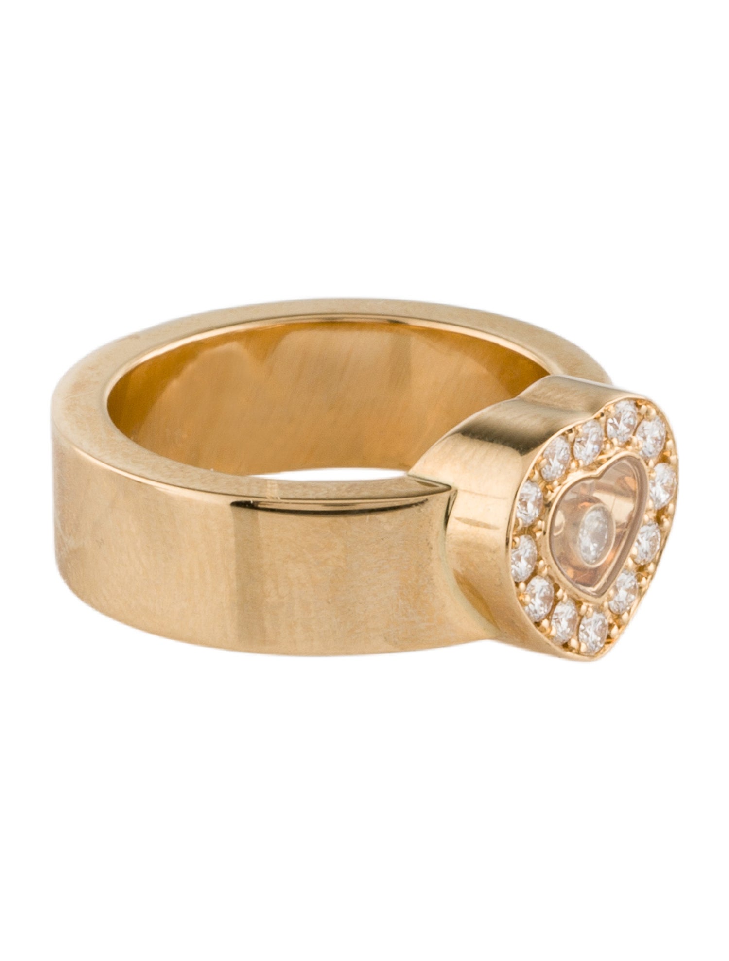 Chopard 18K Happy Diamond Heart Cocktail Ring