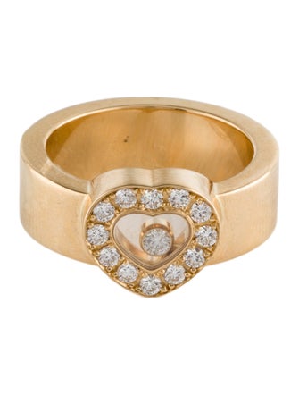 Chopard 18K Happy Diamond Heart Cocktail Ring